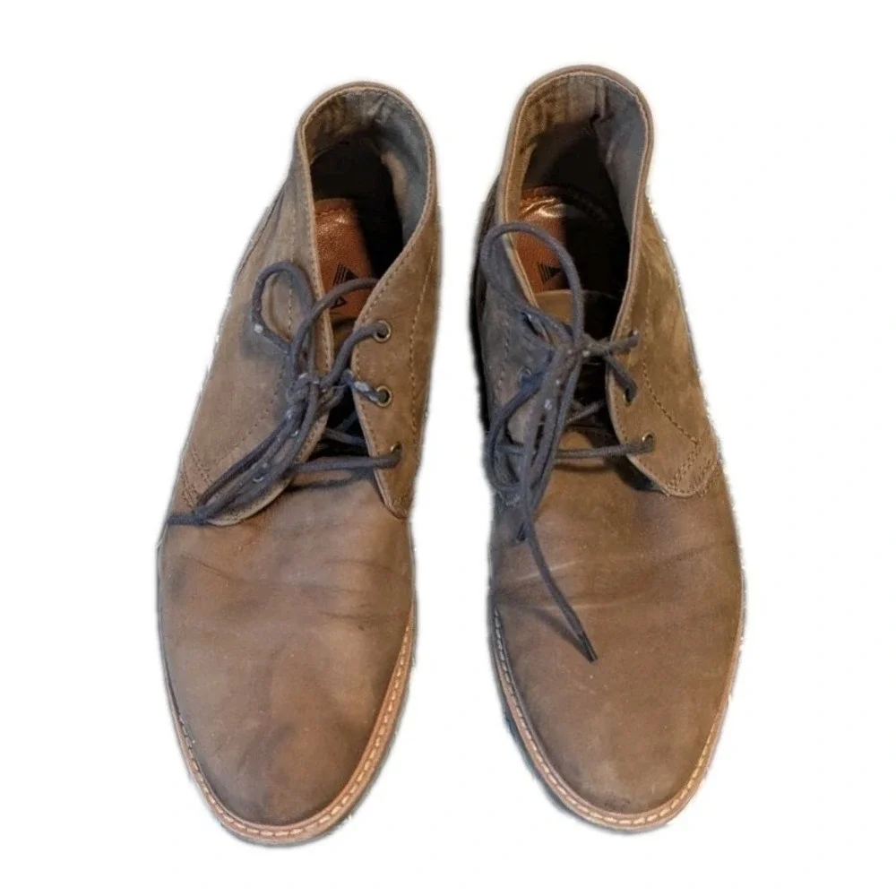Aldo chukka boots‎ Mens 7.5 Brown Soft Leather Lace Up Outdoor Western Hipster